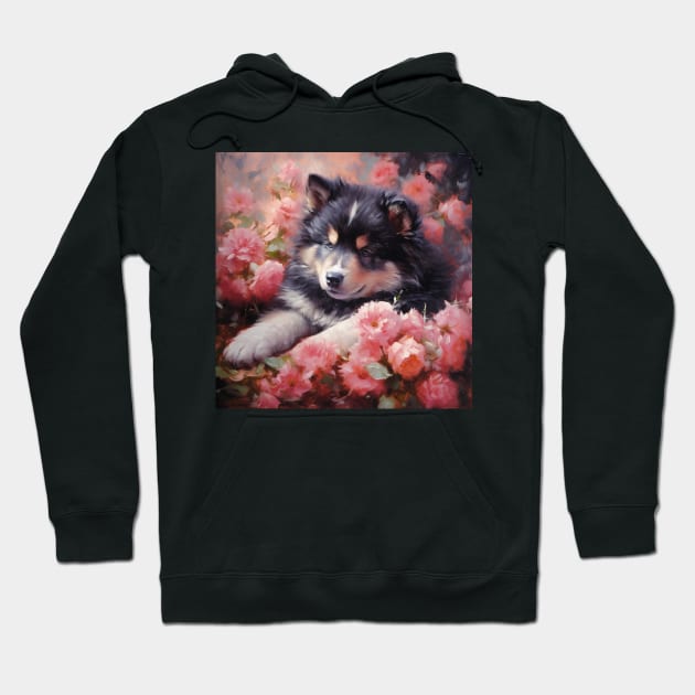 Finnish Lapphund Painting Hoodie by Enchanted Reverie